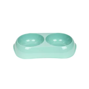 YARRO Miska Gusto podwójna dla kota, psa - 2 x 0,2l aqua [Y3783-1884] - Miski dla psów - miniaturka - grafika 1