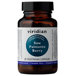 Viridian Saw Palmetto Berry Extract (Palma Sabałowa) 30 kaps - Suplementy naturalne - miniaturka - grafika 1