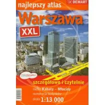 Demart Warszawa XXL atlas, 1:13 000 - Atlasy i mapy - miniaturka - grafika 1