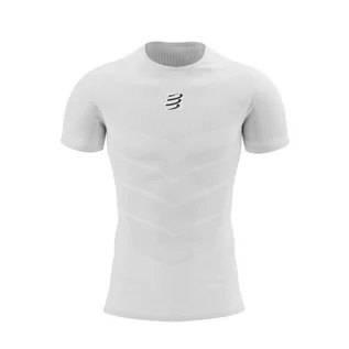 Bielizna sportowa męska - COMPRESSPORT Koszulka termoaktywna męska ON/OFF SS T-SHIRT white - grafika 1