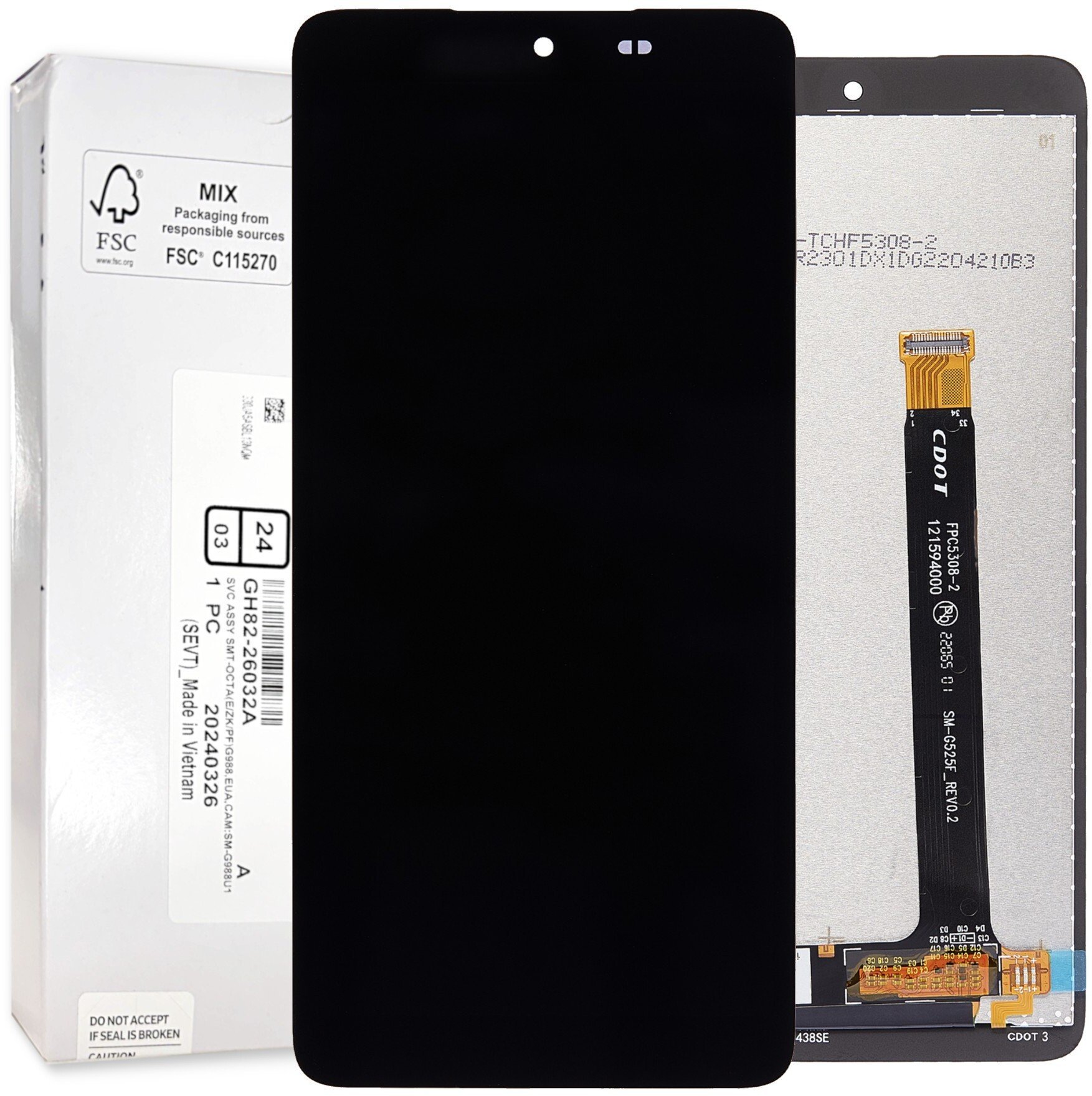 Bateria Samsung Wyświetlacz Samsung Galaxy XCover 5 LCD SM-G525F Oryginał Service Pack