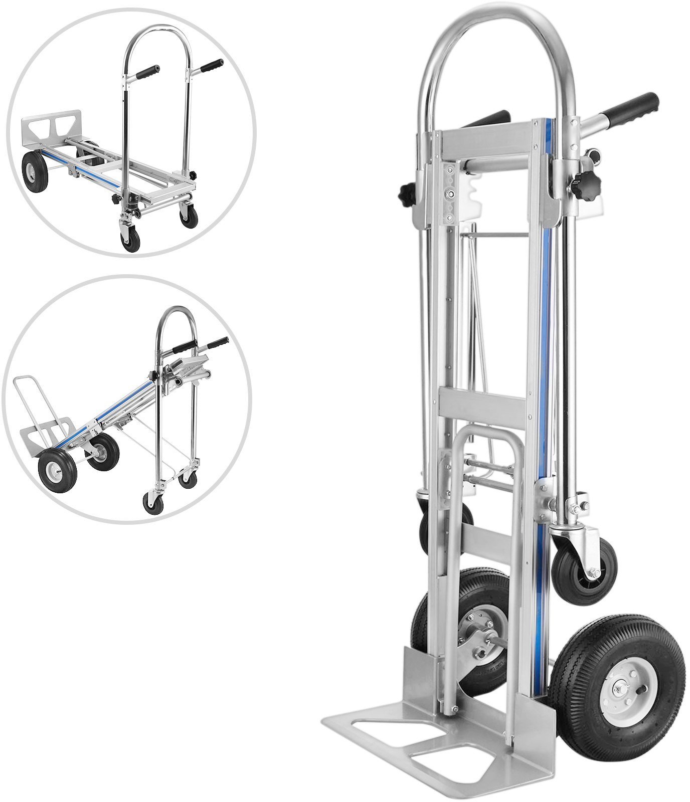 Składany wózek ręczny transportowy magazynowy 3w1 350 kg