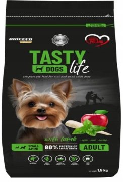 BIOFEED TASTY DOGS LIFE ADULT SMALL WITH LAMB 1,5KG