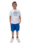 Kombinezony dla dzieci - Completo Bambino Aeronautica Militare T-shirt e Shorts - miniaturka - grafika 1