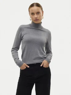 Vero Moda Golf Iris 10320450 Szary Slim Fit - Swetry damskie - miniaturka - grafika 1