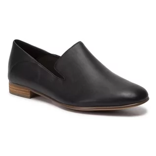 Mokasyny damskie - Clarks Lordsy Pure Viola 261439314 Black Leather - grafika 1