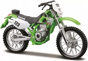 Maisto, model kolekcjonerski Kawasaki Klx 250Sr z podstawką 1/18 - Samochody i pojazdy dla dzieci - miniaturka - grafika 1