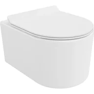 Miski WC - Mexen Sofia miska wc Rimless Tornado z deską wolnoopadającą slim, duroplast, biała połysk - 30540100T - miniaturka - grafika 1