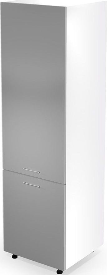 Elior Kuchenna szafka do zabudowy lodówki Limo 14X - jasny popiel połysk