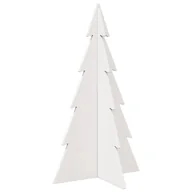 Choinki - vidaXL Drewniana choinka do udekorowania, biała, 80 cm, sosnowa - miniaturka - grafika 1