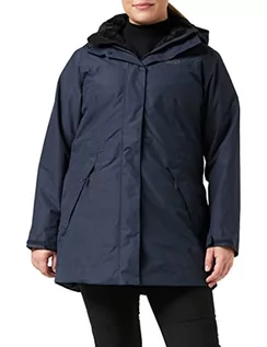 Płaszcze damskie - Jack Wolfskin 5th Avenue płaszcz damski, niebieski, xl 1105491-1010005 - grafika 1