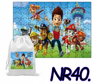 PUZZLE 70 EL. UKŁADANKA PREZENT PSI PATROL PIESKI + WORECZEK Z NADRUKIEM - Puzzle - miniaturka - grafika 1