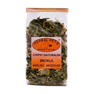 Herbal Pets Chipsy Naturalne Brokułowe 50g - Podłoże dla gryzoni - miniaturka - grafika 1