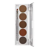 Akcesoria i kosmetyki do stylizacji brwi - KRYOLAN Eyebrow Powder Palette paletka 5 cieni do brwi 10g - miniaturka - grafika 1