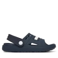 Buty dla chłopców - Sandały Tommy Hilfiger Comfy Sandal T3XF-34401-0083 S Granatowy - miniaturka - grafika 1