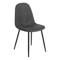 Krzesła - Zestaw 2 ciemnoszarych krzeseł Bonami Essentials Lissy - miniaturka - grafika 1