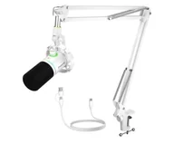 Mikrofony komputerowe - MAONO Mikrofon Maono PD200XS biały PD200XS white - miniaturka - grafika 1