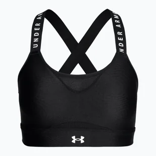 Biustonosz fitness Under Armour Infinity High black/black/white - Bielizna sportowa damska - miniaturka - grafika 1