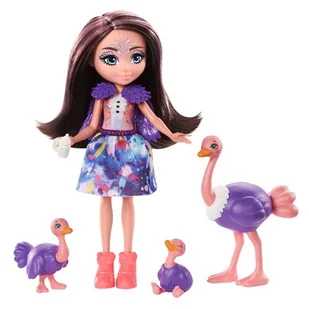 Enchantimals GJX43 Rodzina strusi - Lalki dla dziewczynek - miniaturka - grafika 1