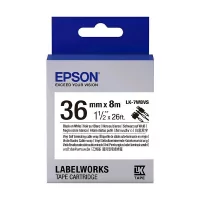 Epson LK-7WBVS taśma czarno-biała 36 mm, oryginalna - Taśmy do drukarek barwiące - miniaturka - grafika 1