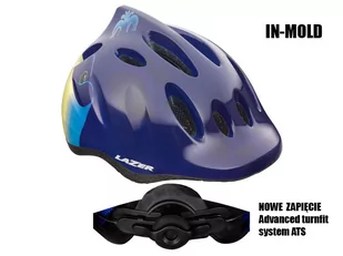 Lazer Kask dziecięcy MAX M 49-56 cm wieloryb 5420056618274 - Kaski rowerowe - miniaturka - grafika 1