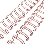 Okładki do laminatorów i bindownic - GRZBIET DRUTOWY do bindowania 7/8" różowe złoto - miniaturka - grafika 1