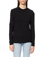 Swetry damskie - Pieces Damski sweter Pckylie Ls z dekoltem w kształcie litery T Noos, Czarny, M - miniaturka - grafika 1