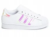 Sneakersy damskie - Adidas Uniseks - Dziecięce Superstar, Sneakersy, Biały, 28.5 EU - miniaturka - grafika 1