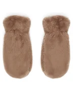 Rękawiczki - Pieces Rękawiczki Damskie Jeanel 17152455 Brązowy - miniaturka - grafika 1