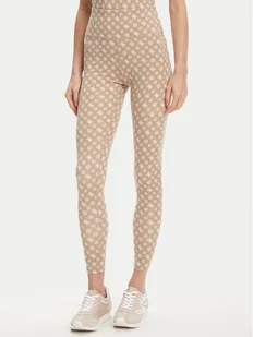 Guess Legginsy V5YB18 MC03W Beżowy Slim Fit - Legginsy - miniaturka - grafika 1