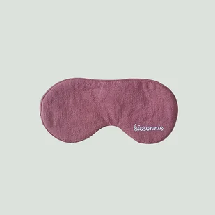 Lniana pomarańczowo - brązowa opaska na oczy wyciemniająca Biosennie - Akcesoria do bielizny Lniana pomarańczowo - brązowa opaska na oczy wyciemniająca Biosennie - Akcesoria do bielizny - miniaturka - grafika 1