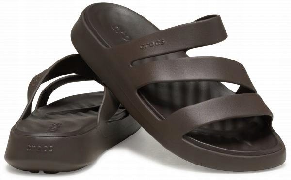 Damskie Lekkie Buty Klapki Crocs Getaway Strappy 209587 Sandal 38-39