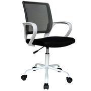Fotele i krzesła biurowe - Fotel dziecięcy FD-6 materiałowy - Biały-Czarny - miniaturka - grafika 1