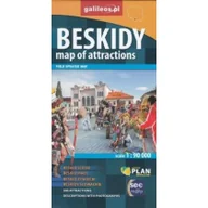 Atlasy i mapy - Beskidy map of attractions, 1:90 000 Plan - miniaturka - grafika 1