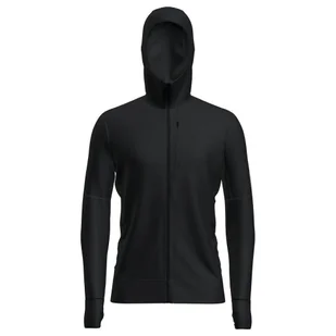 Bluza męska Icebreaker Merino 260 Quantum IV LS Zip Hoodie Black XL - Bluzy męskie - miniaturka - grafika 1