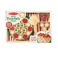 Zabawki AGD - Pizza drewniana z bezpiecznym nożykiem Melissa & Doug - miniaturka - grafika 1