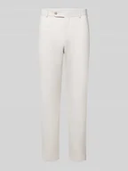 Spodnie męskie - Spodnie materiałowe z wpuszczanymi kieszeniami w stylu francuskim - miniaturka - grafika 1