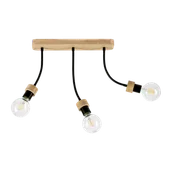 Lampy sufitowe - Britop LAMPA sufitowa ALLUMER FLEX 5414374 elastyczna OPRAWA regulowana czarna drewno - miniaturka - grafika 1