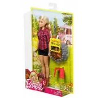 Lalki dla dziewczynek - Mattel Barbie, lalka na biwaku blondynka FDB43/FDB44 - miniaturka - grafika 1