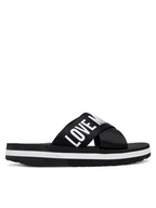 Klapki i japonki damskie - LOVE MOSCHINO Klapki JA28324G0MIX3000 Czarny - miniaturka - grafika 1