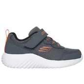 Buty dla dziewczynek - Buty dziecięce Skechers Bounder Techrox 403906NCHAR - szare - miniaturka - grafika 1