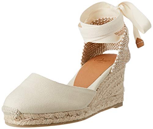 Castañer Damskie espadryle Carina/6/001, 37, Czarny Negro 100, 35 EU