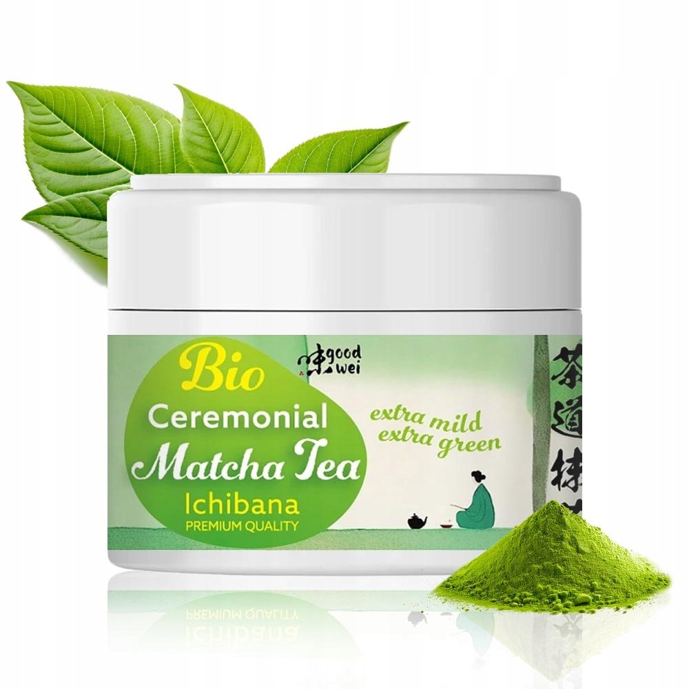 Matcha Bio japońska zielona herbata w proszku Ichibana Ceremonialna 40g