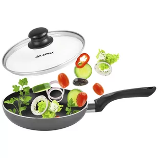 PATELNIA TRADYCYJNA Z FAKTURĄ PLASTRA MIODU MAJA 18CM INDUKCJA + POKRYWKA - Patelnie PATELNIA TRADYCYJNA Z FAKTURĄ PLASTRA MIODU MAJA 18CM INDUKCJA + POKRYWKA - Patelnie - miniaturka - grafika 1