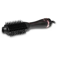 Suszarko-lokówki - Wad Bravis Oval Hair Brush Dryer Black/Rose Gold - miniaturka - grafika 1