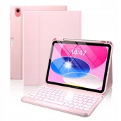 Etui do tabletów - Etui z klawiaturą RGB do Apple iPad 11 2025/10 2022, Bluetooth futerał case - miniaturka - grafika 1