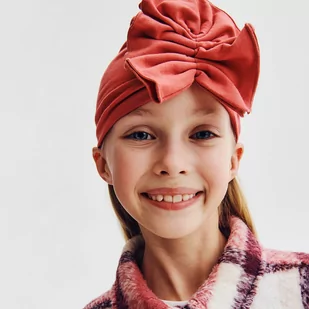 Reserved - Czapka z marszczeniem - Bordowy - Czapki dla dzieci - miniaturka - grafika 1