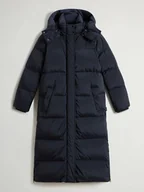 Kurtki damskie - Woolrich Płaszcz puchowy "Kelly" w kolorze granatowym - miniaturka - grafika 1