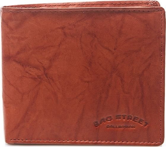 Bag Street Skórzany męski portfel duży brązowy C65