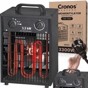 Nagrzewnica 3300W Termowentylator Elektryczny Cronos Tse-33A - Nagrzewnice - miniaturka - grafika 1